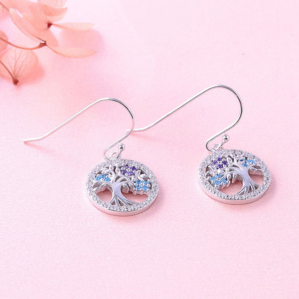 Cercei argint rodiat Copacul Vietii [3]