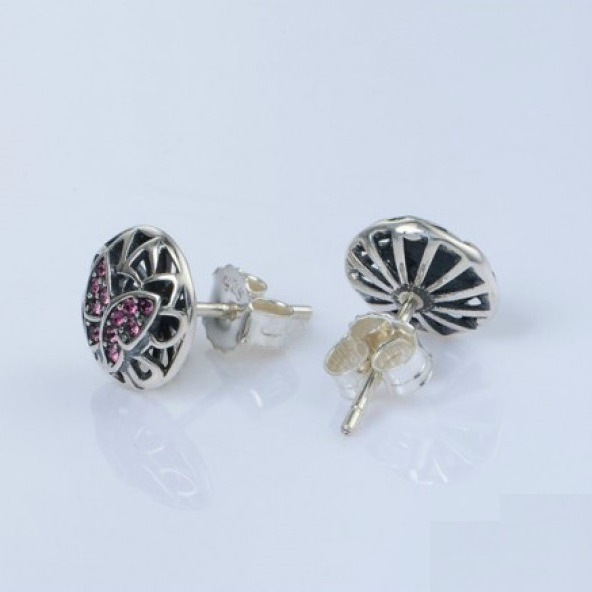 Cercei Butterfly mov argint [4]