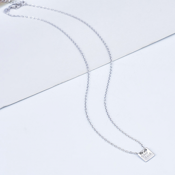 Colier argint rodiat Good Luck [2]