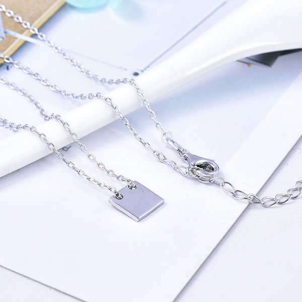 Colier argint rodiat Good Luck [3]