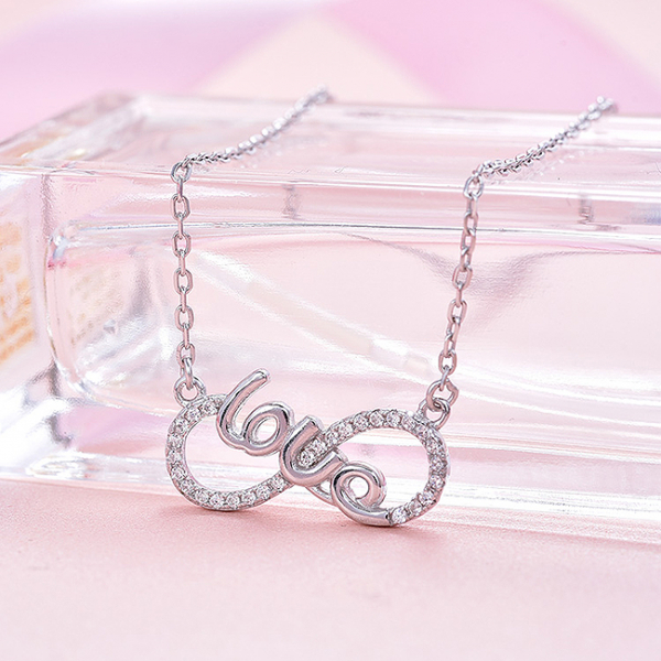 Colier argint rodiat  Infinit Love [5]