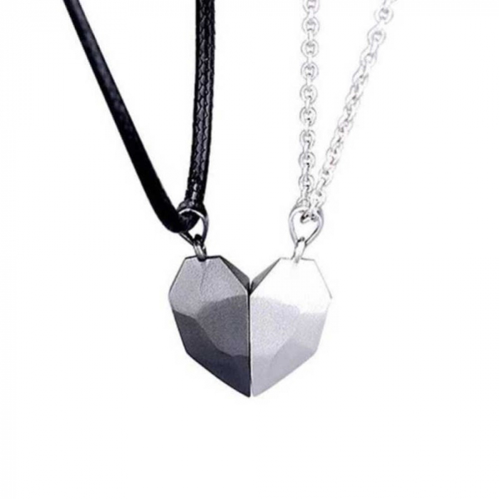 Coliere cuplu cu magnet Heart [4]