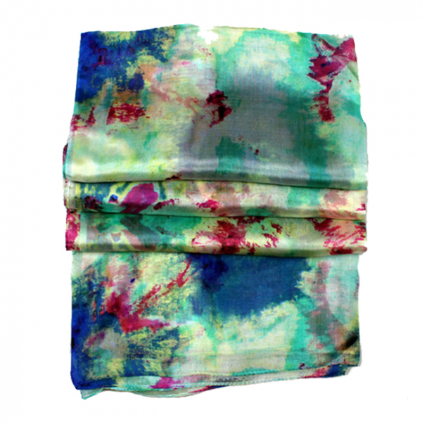 Esarfa din matase Abstract Flowers [4]