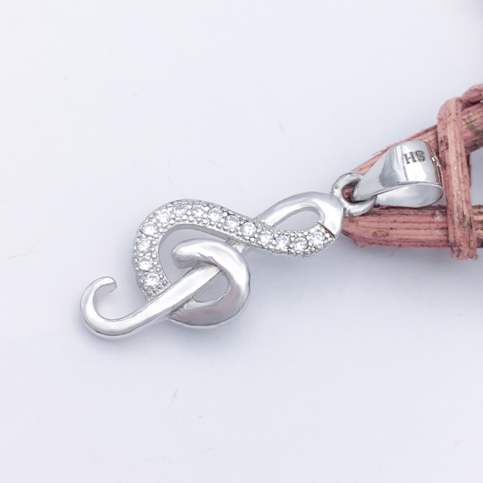 Pandantiv argint rodiat Cheia Sol [4]