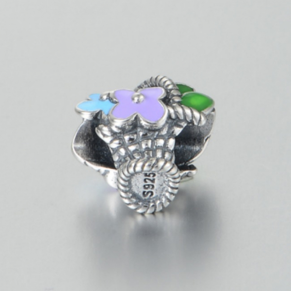 Pandantiv Buchet de flori din argint [5]