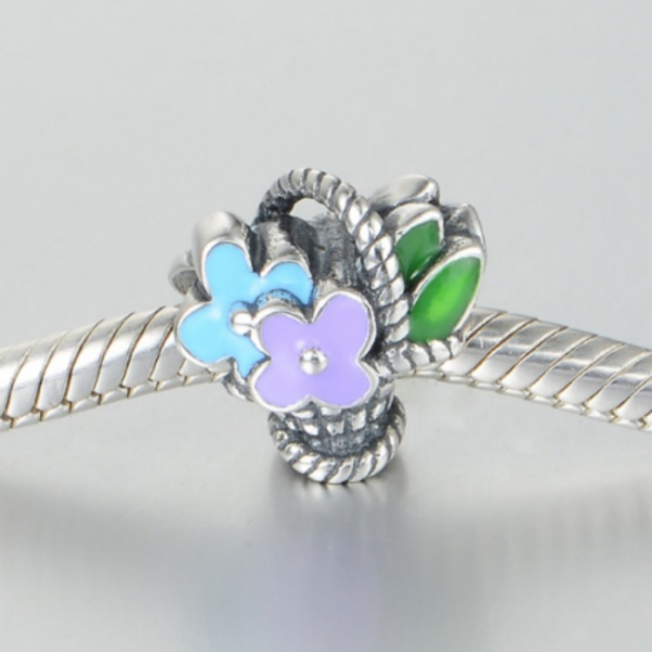 Pandantiv Buchet de flori din argint [3]