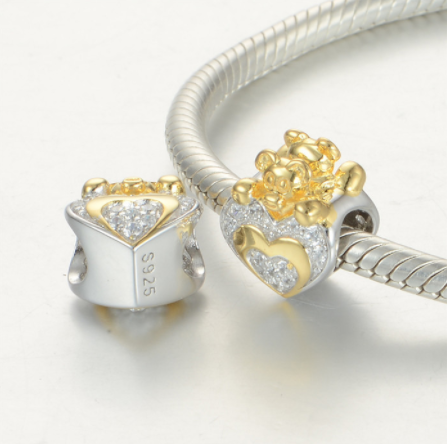 Pandantiv Heart&Bear din argint [4]