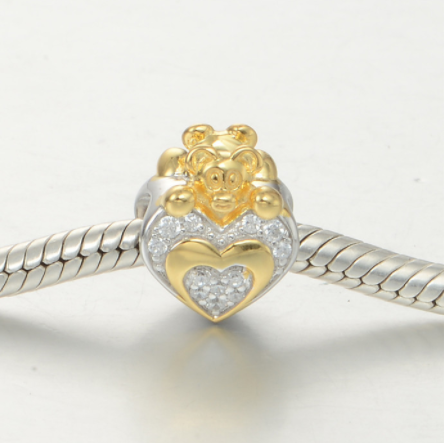 Pandantiv Heart&Bear din argint [2]