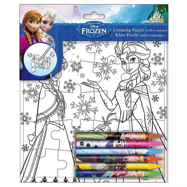 Puzzle de colorat Frozen 3+ [1]