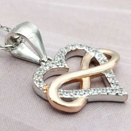 Pandantiv argint rodiat Infinity Love [1]