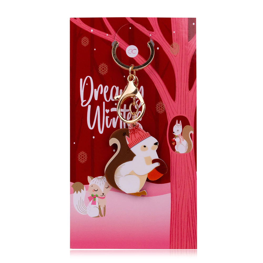 Cadouri Ocazii si Sarbatori - Breloc DREAMY WINTER cu veverita