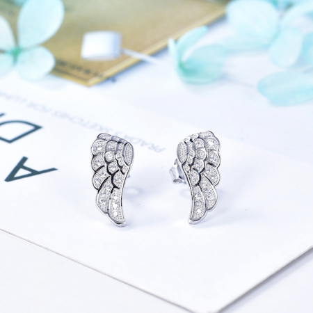 Cercei argint rodiat Aripa [3]