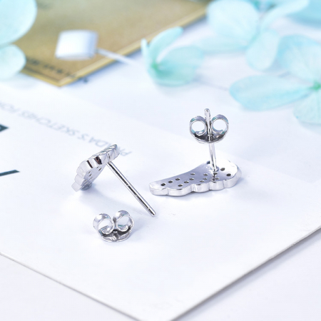 Cercei argint rodiat Aripa [5]