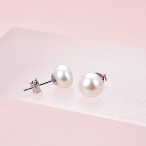Cercei argint rodiat perle [3]