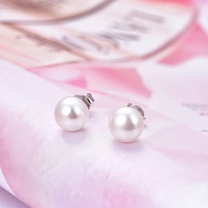 Cercei argint rodiat perle [2]
