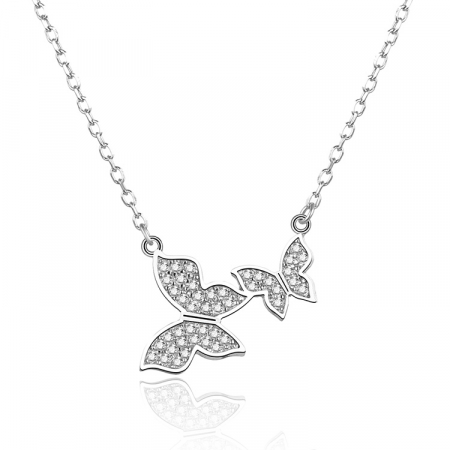 Colier argint rodiat Butterfllies [0]