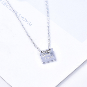 Colier argint rodiat Good Luck [4]