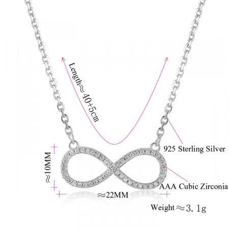 Colier argint rodiat Infinit [1]