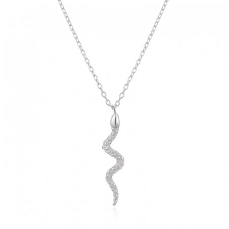 Martisoare - Colier argint rodiat Snake