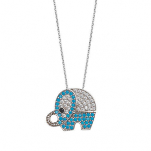 Cadouri exotice - Colier Elefant din argint