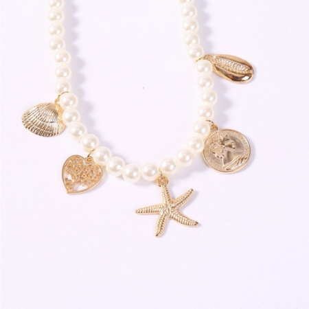 Colier perle multi charm [1]