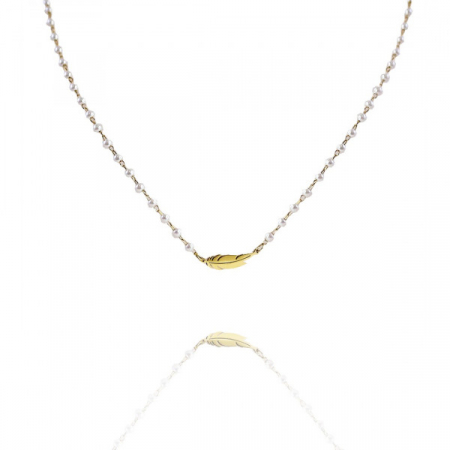 Colier perle Wing placat cu aur [1]