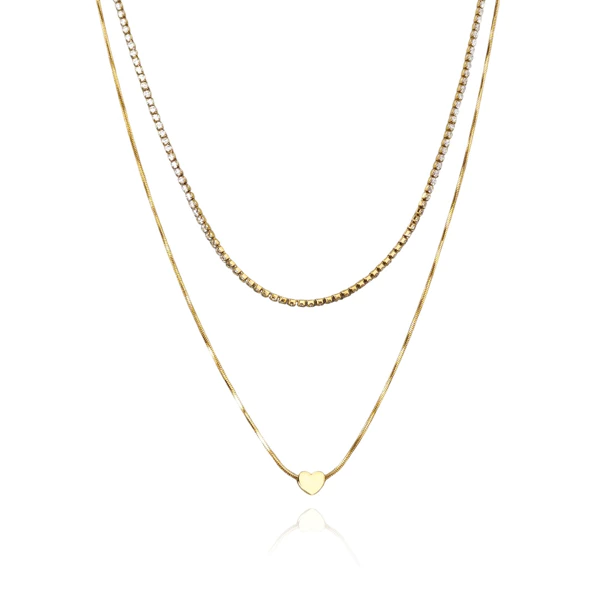 Colier placat aur Double [1]