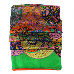 Esarfa din matase Circular Multicolor [3]