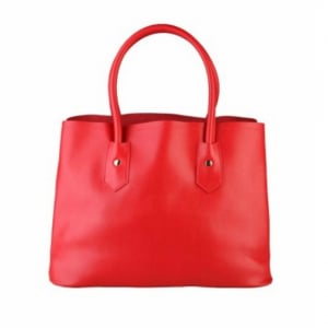 Geanta din piele Made in Italy Red [1]