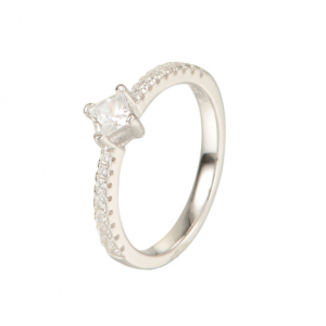 Cadouri Valentine's Day - Inel Crystals argint