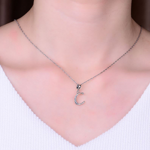 Pandantiv argint Litera C [2]