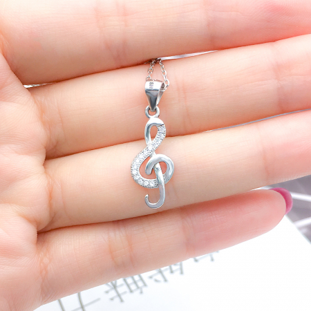 Pandantiv argint rodiat Cheia Sol [2]