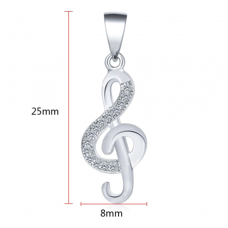 Pandantiv argint rodiat Cheia Sol [1]