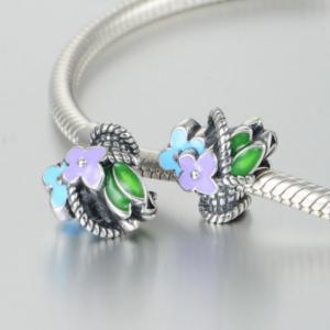 Pandantiv Buchet de flori din argint [3]