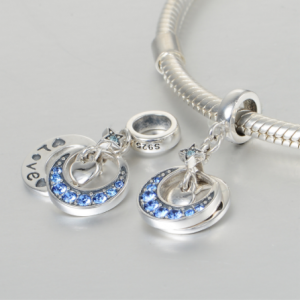 Pandantiv Luna si stea - Love din argint [3]