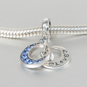 Pandantiv Luna si stea - Love din argint [2]