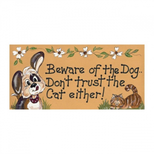 Cadouri Casa - Placuta decorativa Beware of the dog