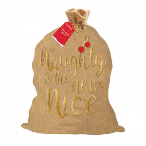 Cadouri Ocazii si Sarbatori - Sac pentru cadouri Naughty is the new nice