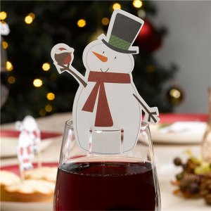 Cadouri Ocazii si Sarbatori - Set 10 decoratiuni pentru pahar Let IT Snow