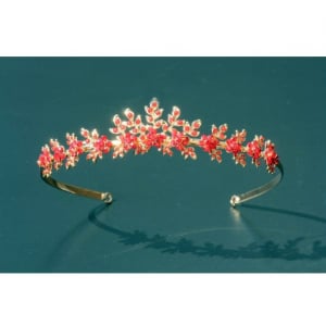 Set tiara, colier si cercei Red Passion [1]