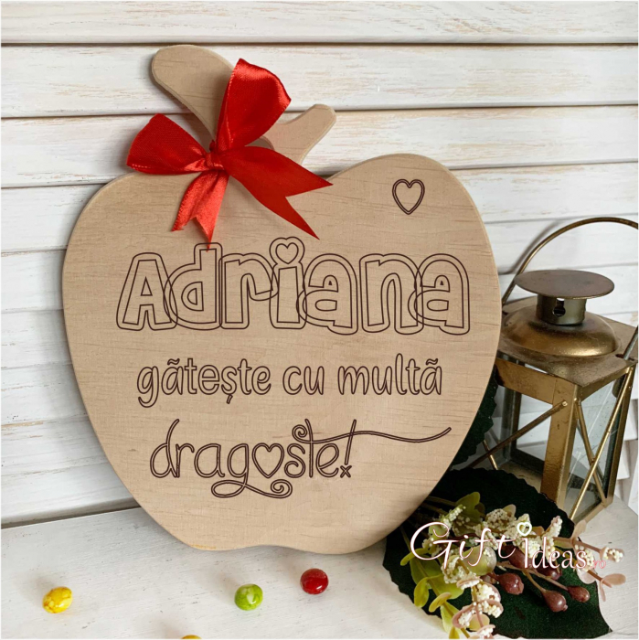 Tocator din lemn, personalizat [1]