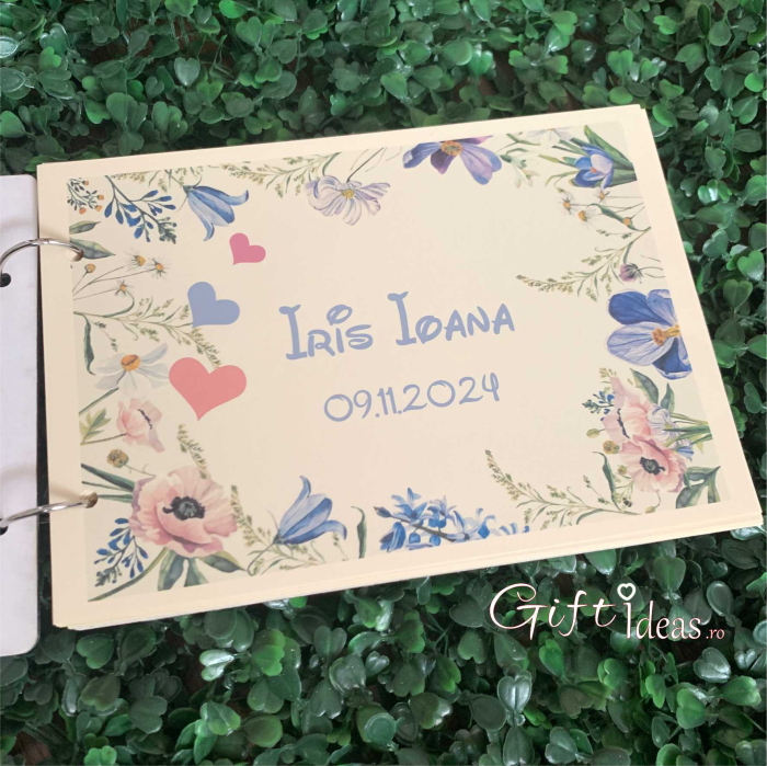 Caiet de amintiri, guestbook, Floral [3]