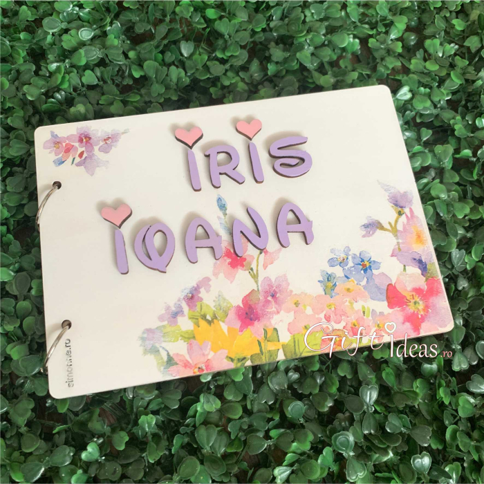 Caiet de amintiri, guestbook, Floral [1]