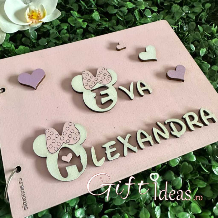 Caiet de amintiri, guestbook, Minnie Mouse, personalizat [5]