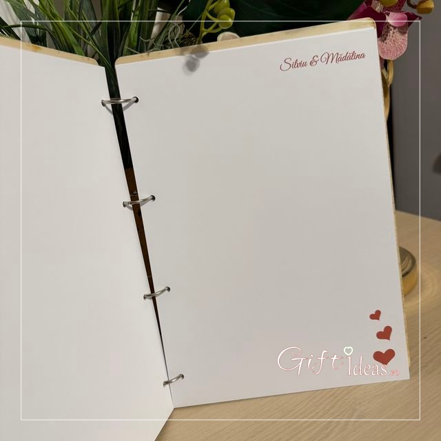 Caiet de amintiri, guestbook nuntă Copacul Vieții, cadou pentru miri, familie [2]
