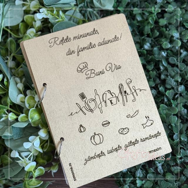 Caiet de retete auriu, personalizat [6]