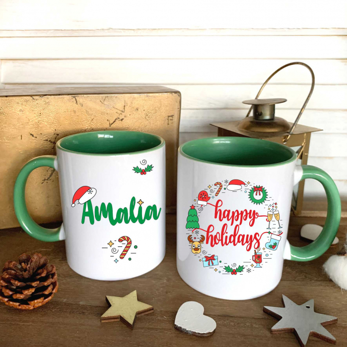 Cana personalizata cu nume, Craciun fericit [1]