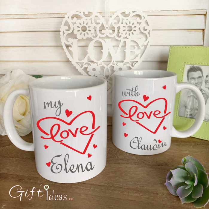 Set 2 cani personalizate, Valentine's [1]