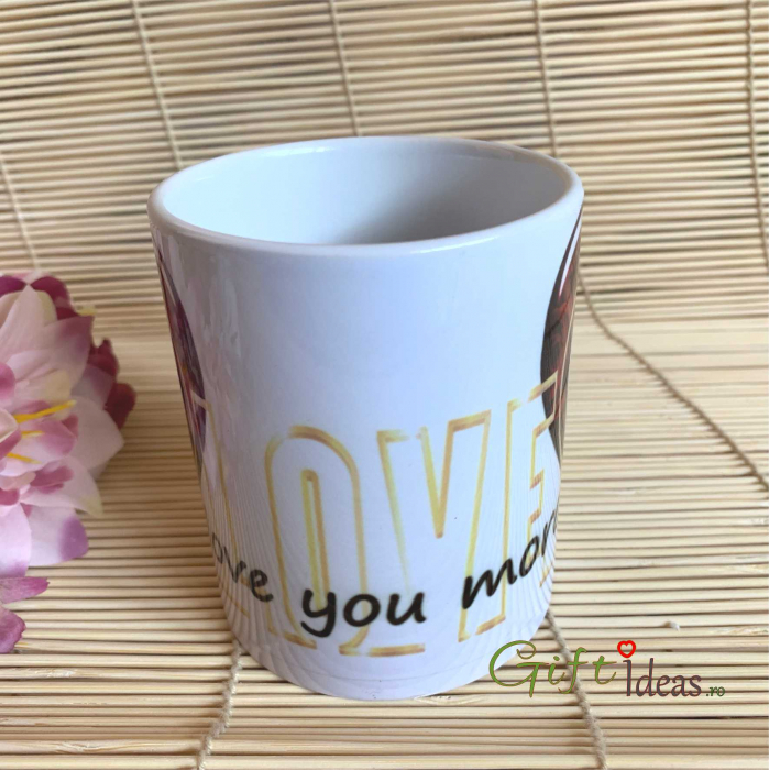 Cana personalizata Love you more [4]