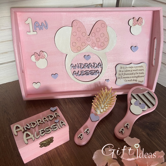 Set tavita mot turta, fetita, personalizat, Urechiuse jucause [2]